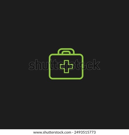 Medkit icon flat vector design