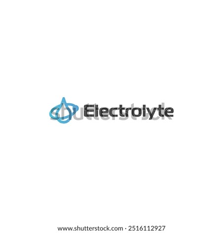 Electrolyte icon logo flat vector design