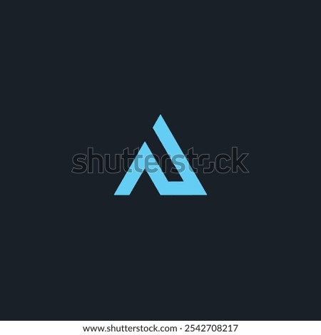 Minimalist A logo icon flat vector design