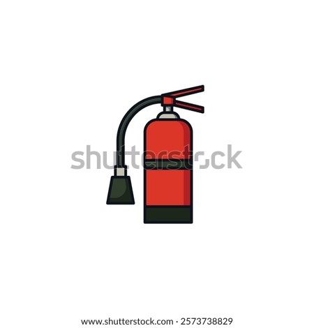 Fire extinguisher icon flat vector design