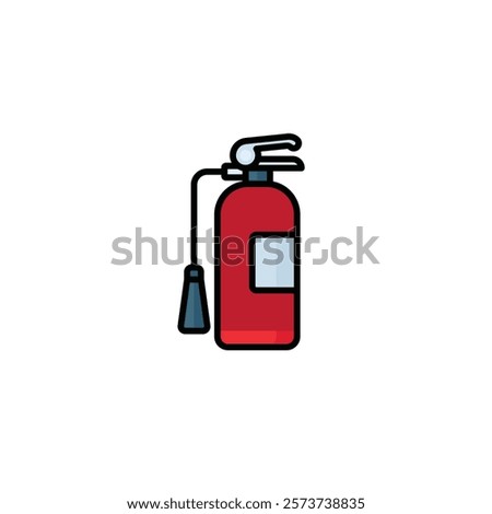 Fire extinguisher icon flat vector design