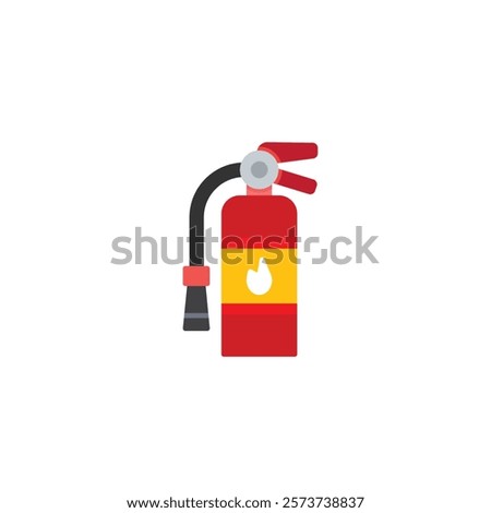 Fire extinguisher icon flat vector design