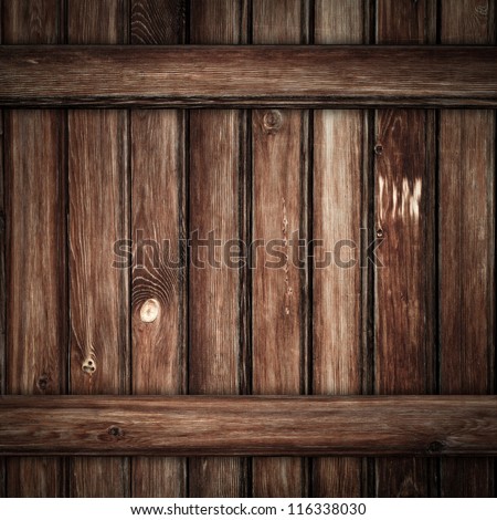 Grunge dark brown wood planks background