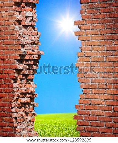 Breaking wall freedom concept