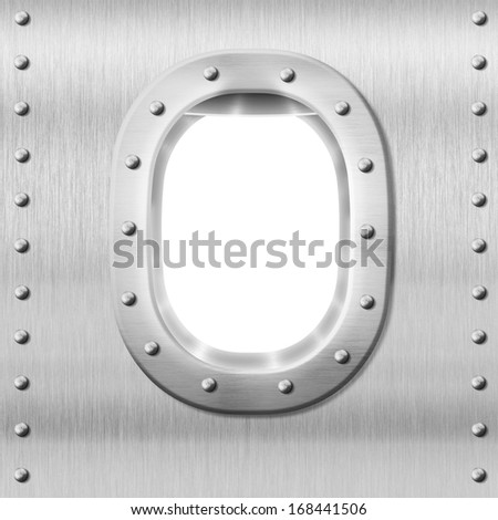 metal porthole or window