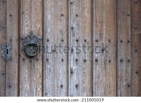 old wooden door background