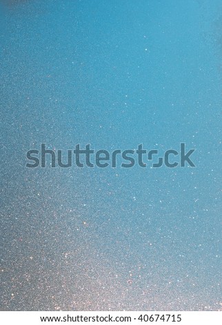 Colorful sparkling window frost texture