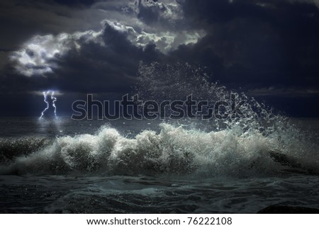 storm with lighting