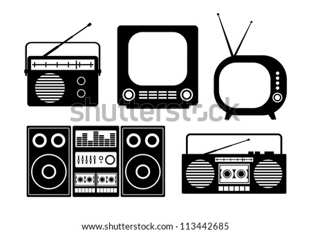Audio and TV icons