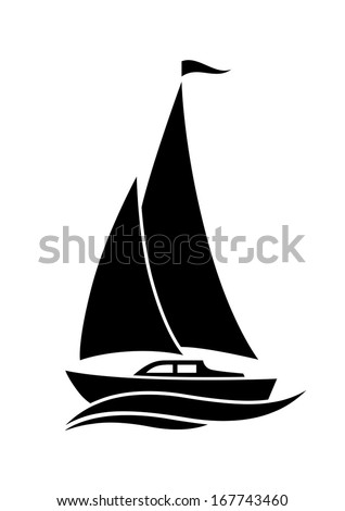 Free Vector Sailboat Silhouettes | 123Freevectors