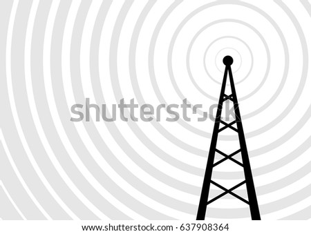 Black transmitter vector icon 