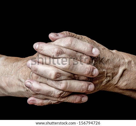 old senior hands