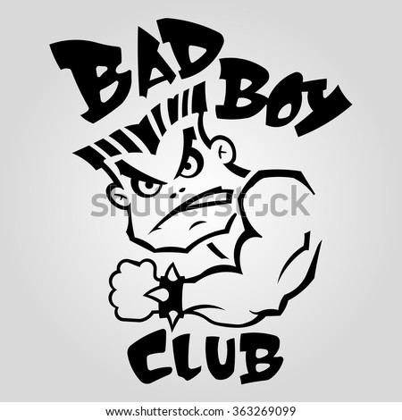 bad boy club emblem, bad boy club cartoon