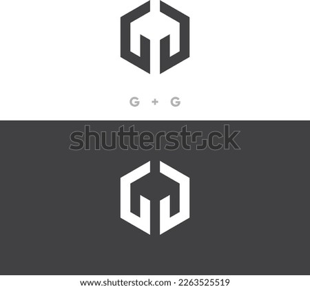 Alphabet letter icon logo GG, Letter logo