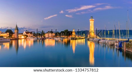 Similar – Image, Stock Photo Shipping on Lake Constance