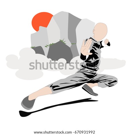 Cartoon character, kungfu