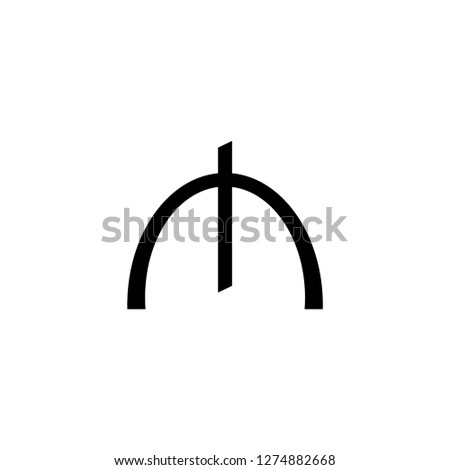 Manat sign vector. Azerbaijan money symbol.