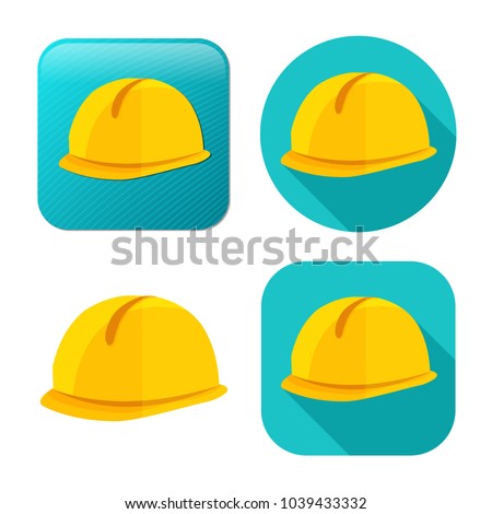 safety helmet icon - construction icon - work engineer illustration - industrial equipment