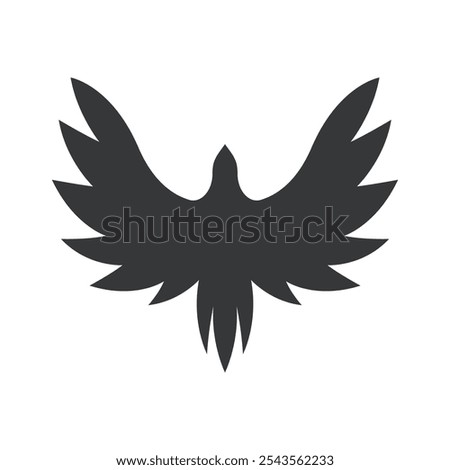 Crow logo icon design template