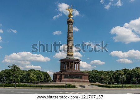 Similar – Image, Stock Photo Victory column after the rain