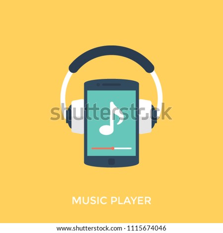
A music player, mp3 or ipod with earphones 

