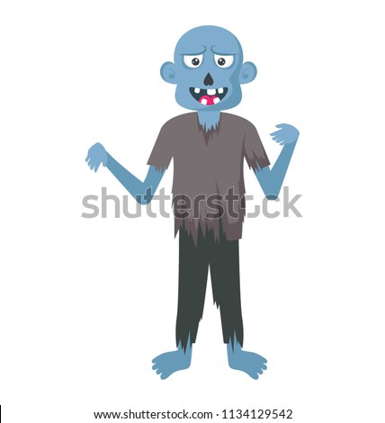 
 Frightening blue colored avatar of megamind in blue color with creepy moves 
