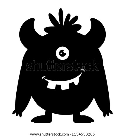 
A one eyed  monster with horns, zazzle monster
