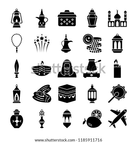 
Old Traditional Heritage Glyph Icons
