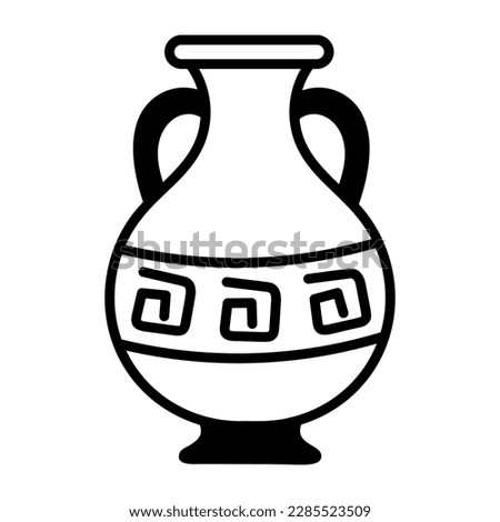 Here’s a sketchy style icon of egyptian vase 