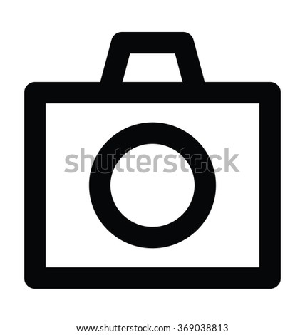 Camera Bold Line Vector Icon
