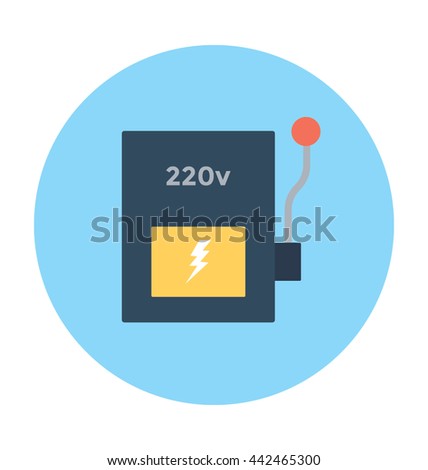 Electric Changeover Vector Icon