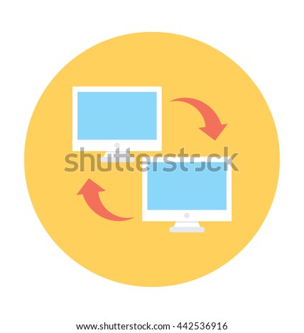 Screen Share Vector Icon