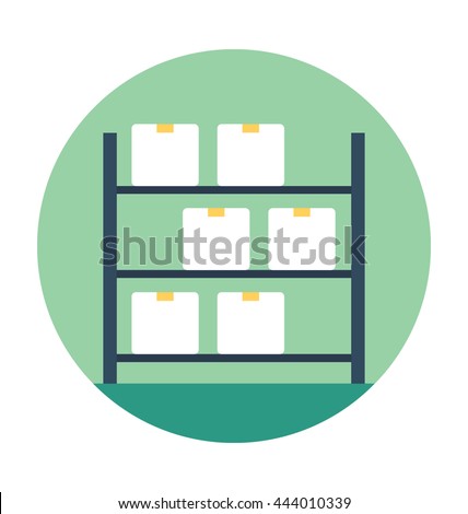 Box Shelf Vector Icon