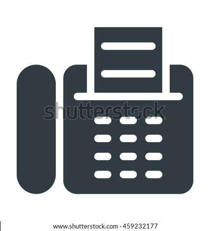 Fax Machine Vector Icon