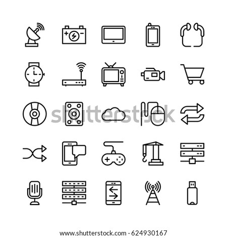 Science and Technology Line Vector Icons 11
