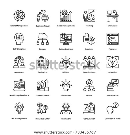 Project Management Vector Icons Set 17