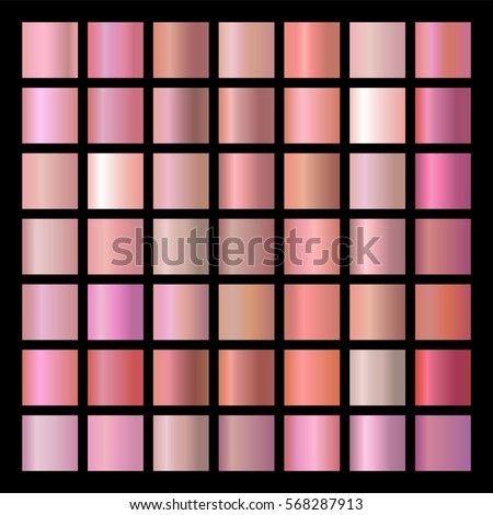 Vector set of pink and beige gradients for your design