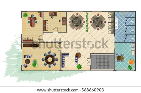 Modern Furniture Top View architecture plans furniture icons - download free vector art Modern Furniture Top View architecture plans furniture icons - download free vector art