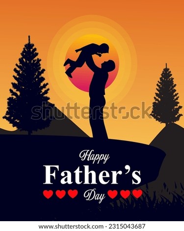 
Vector fathers day  instagram twitter post banner design.