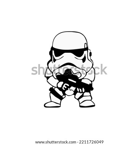 starwars stormtrooper character cartoon design