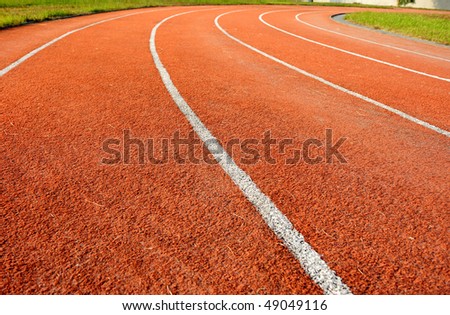 Running tracks in a school