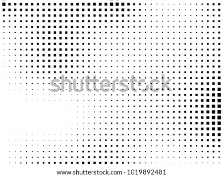 Abstract geometric pattern with small squares. Design element for web banners, posters, cards, wallpapers, backdrops, panels Black and white color Vector illustration Grunge halftone background. 