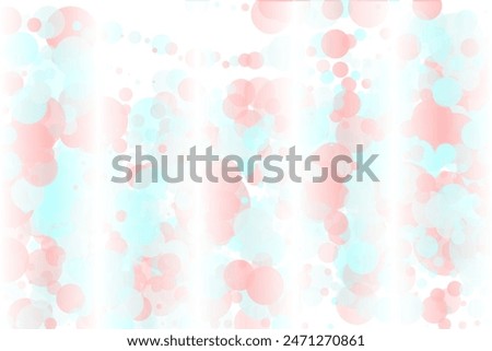 Elegant background, bokeh effect. Pink and green-mont colour. Vector illustration Pattern with circles of different scale and transparency with overlap. Pattern for banners, web pages, ads, Wallpapers