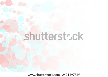 Elegant background, bokeh effect. Pink and green-mont colour. Vector illustration Pattern with circles of different scale and transparency with overlap. Pattern for banners, web pages, ads, Wallpapers