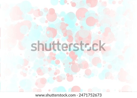 Elegant background, bokeh effect. Pink and green-mont colour. Vector illustration Pattern with circles of different scale and transparency with overlap. Pattern for banners, web pages, ads, Wallpapers