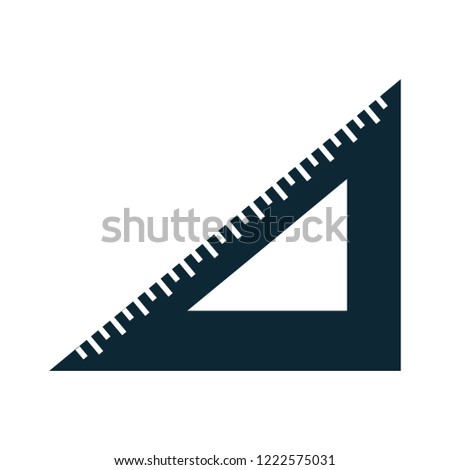 math triangle ruler icon-geometry sign-mathematics illustration-measurement illustration - education vector