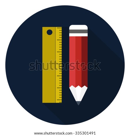 ruler with pencil icon