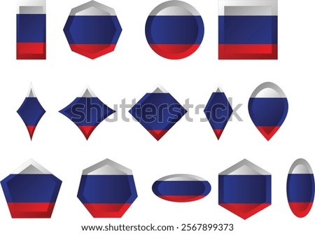 The national flag of the Russian Federation is a tricolour of three equal horizontal bands: white on the top, blue in the middle, and red on the bottom