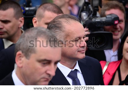 Presidential inauguration of Andrej Kiska on June 15, 2014 in Bratislava, Slovakia.