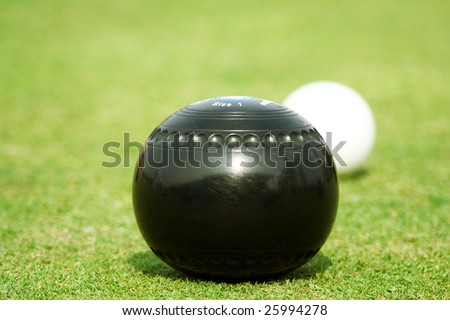 Lawn Bowls isolated ball